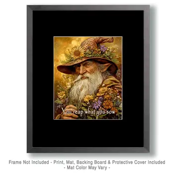 You Reap - Wizard Logic Wall Art Prints – 8″x10″ Artwork for 11″x14″ Frame