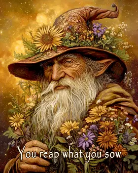 You Reap - Wizard Logic Wall Art Prints – 8″x10″ Artwork for 11″x14″ Frame