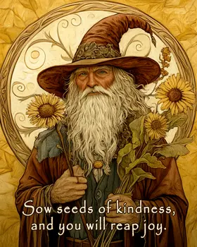 Sow Seeds - Wizard Logic Wall Art Prints – 8″x10″ Artwork for 11″x14″ Frame
