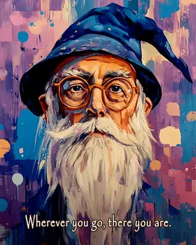 Wherever You Are - Wizard Logic Wall Art Prints – 8″x10″ Artwork for 11″x14″ Frame