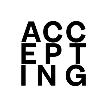 Accepting, Eye Chart Art Wall Art Prints – 8″x10″ Artwork in 11″x14″ Mat
