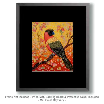 Unknown Parrot - Australian Wildlife Wall Art Prints – 8″x10″ Artwork for 11″x14″ Frame