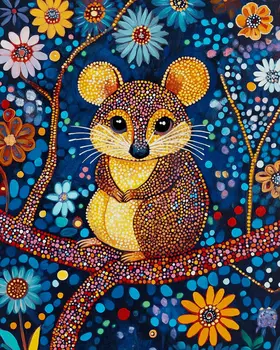 Happy Quokka - Australian Wildlife Wall Art Prints – 8″x10″ Artwork for 11″x14″ Frame