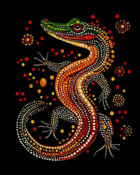 Gator - Australian Wildlife Wall Art Prints – 8″x10″ Artwork for 11″x14″ Frame