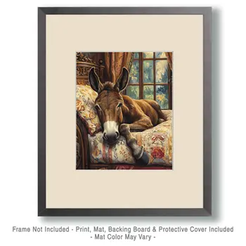 Nice Ass in Bed - Bedroom Art Prints – 8″x10″ Artwork in 11″x14″ Mat