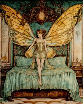 High Fairy - Bedroom Art Prints – 8″x10″ Artwork in 11″x14″ Mat