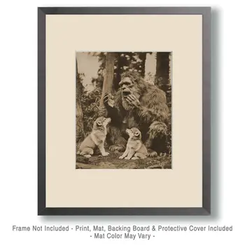 How do I explain it to a couple of cubs? - Bigfoot Art Prints – 8″x10″ Artwork in 11″x14″ Mat