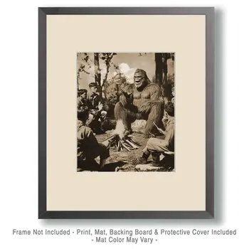 Back in the Day - Bigfoot Art Prints – 8″x10″ Artwork in 11″x14″ Mat