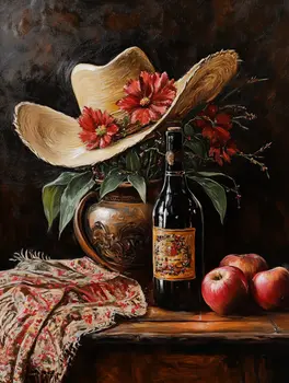 Boho Cowgirl Still Life  – 8″x10″ Artwork in 11″x14″ Mat