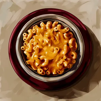 Macaroni and Cheese 8”x8” Art Print Bistro Collection