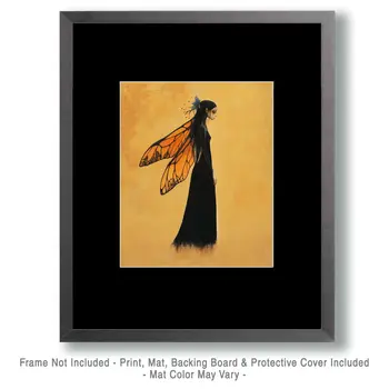 Mourning Fairy - Southwest Fairies Wall Art Prints – 8″x10″ Artwork for 11″x14″ Frame