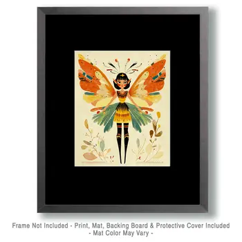 Storybook Fairy - Southwest Fairies Wall Art Prints – 8″x10″ Artwork for 11″x14″ Frame