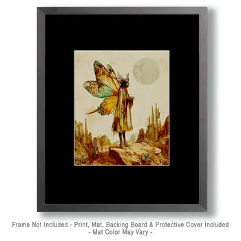 High Desert Fairy - Southwest Fairies Wall Art Prints – 8″x10″ Artwork for 11″x14″ Frame
