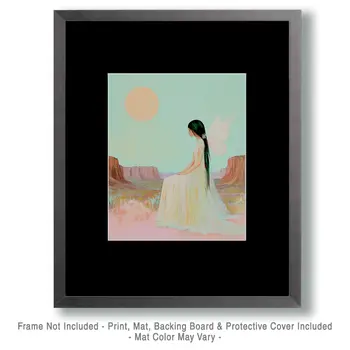 Pastel SW Fairy - Southwest Fairies Wall Art Prints – 8″x10″ Artwork for 11″x14″ Frame