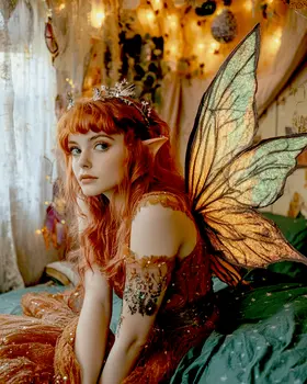 Teenage Fairy - Fairies Wall Art Prints – 8″x10″ Artwork for 11″x14″ Frame