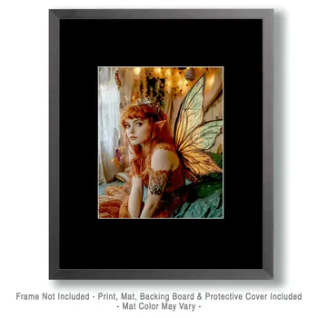 Teenage Fairy - Fairies Wall Art Prints – 8″x10″ Artwork for 11″x14″ Frame