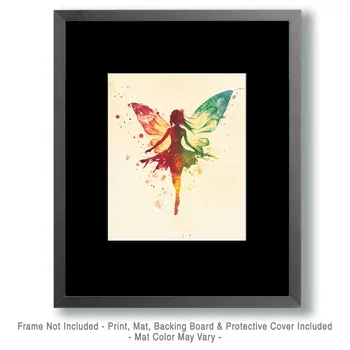 Pop-Art Fairy - Fairies Wall Art Prints – 8″x10″ Artwork for 11″x14″ Frame