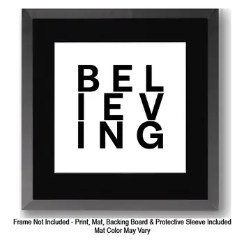 Knowledge, Eye Chart Art Wall Art Prints – 8″x10″ Artwork in 11″x14″ Mat