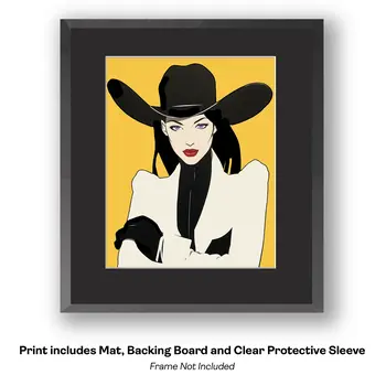 California Cowgirl – Sophisticated Cowgirls 8″x10″ Artwork in 11″x14″