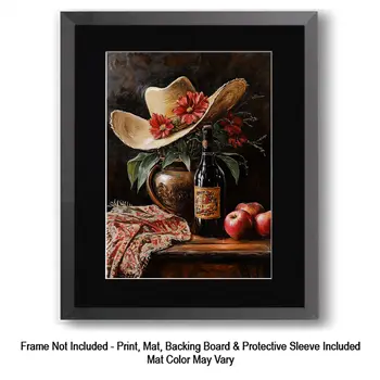 Boho Cowgirl Still Life  – 8″x10″ Artwork in 11″x14″ Mat