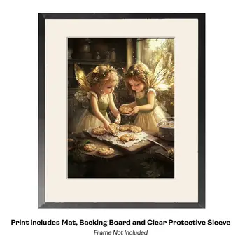 Art Nouveau Fairy Mother and Child - Fairies Wall Art Prints – 8″x10″ Artwork for 11″x14″ Frame
