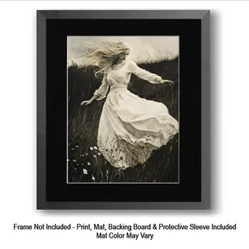 Freya Norse Deity Swirling and Twirling Wall Art with Mat