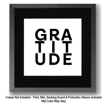 Accepting, Eye Chart Art Wall Art Prints – 8″x10″ Artwork in 11″x14″ Mat
