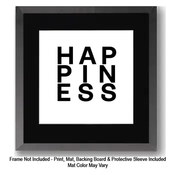 Knowledge, Eye Chart Art Wall Art Prints – 8″x10″ Artwork in 11″x14″ Mat