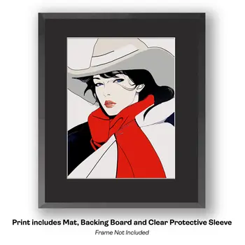 California Cowgirl – Sophisticated Cowgirls 8″x10″ Artwork in 11″x14″