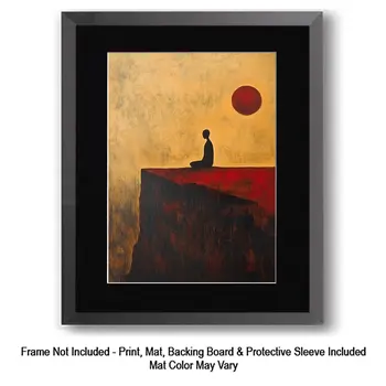 Perfect Mediation - Zen Art for Meditation Home Decor Wall Art Prints – 8″x10″ Artwork – 11″x14″ Matte