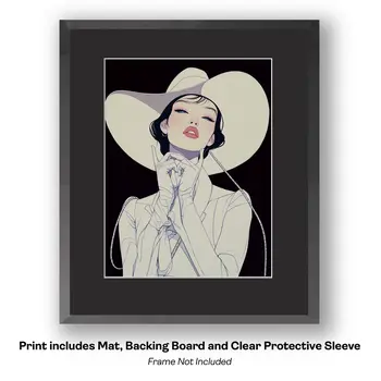 California Cowgirl – Sophisticated Cowgirls 8″x10″ Artwork in 11″x14″