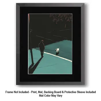 Stubborn Walk - Tranquility Art for Self-Care Home Decor Wall Art Prints – 8″x10″ Artwork – 11″x14″ Matte