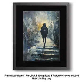 The Meditative Zone - Tranquility Art for Self-Care Home Decor Wall Art Prints – 8″x10″ Artwork – 11″x14″ Matte