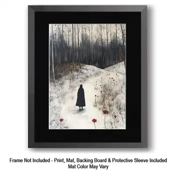 Walk to Meet - Tranquility Art for Self-Care Home Decor Wall Art Prints – 8″x10″ Artwork – 11″x14″ Matte