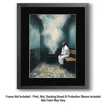 Walk to Meet - Tranquility Art for Self-Care Home Decor Wall Art Prints – 8″x10″ Artwork – 11″x14″ Matte