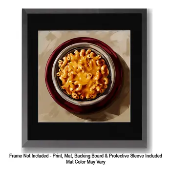 Macaroni and Cheese 8”x8” Art Print Bistro Collection