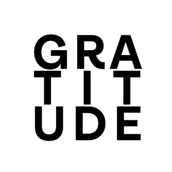 Gratitude, Eye Chart Art Wall Art Prints – 8″x10″ Artwork in 11″x14″ Mat