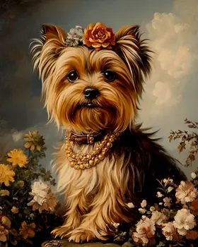 Yorkshire Terrier - Pet Dog Still Life Wall Art Prints – 8″x10″ Artwork for 11″x14″ Frame