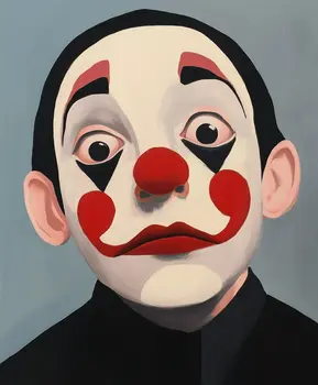 Raul the Classic Clown - Clown Low Brow Wall Art Prints - 8"x10" Art Print for 11"x14" Frame