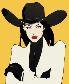 Golden Cowgirl – Sophisticated Cowgirls 8″x10″ Artwork in 11″x14″