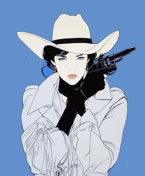 Cowgirl Gotta Gun – Sophisticated Cowgirls 8″x10″ Artwork in 11″x14″