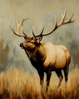 Classic Elk - Wildlife Wall Art Prints – 8″x10″ Artwork for 11″x14″ Frame