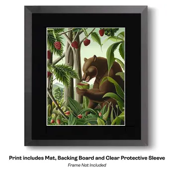 Climbing Koala Bear - Animal Kingdom Wall Art Prints, from Cute to Majestic – 8″x10″ Artwork for 11″x14″ Frame