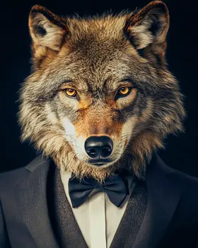 Wolf Head Shot - Animal Elite Wall Art Prints – 8″x10″ Artwork for 11″x14″ Frame