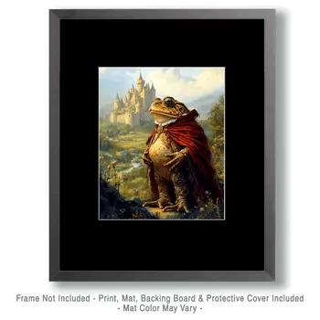 Royal Toad - Animal Elite Wall Art Prints – 8″x10″ Artwork for 11″x14″ Frame