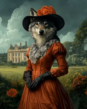 Dutchess Wolf - Animal Elite Wall Art Prints – 8″x10″ Artwork for 11″x14″ Frame