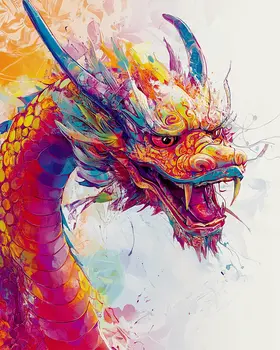 Draco Fury - Dragon Wall Art Prints – 8″x10″ Artwork for 11″x14″ Frame