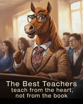 The Best Teachers Teach From the Heart - Teacher & Education Art Prints - 8"x10" Artwork for 11"x14" Frame