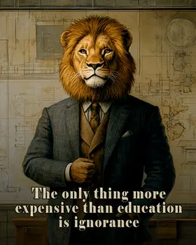 The only thing more expensive than education is ignorance - Teacher & Education Art Prints - 8"x10" Artwork for 11"x14" Frame