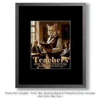 Teachers plant the seeds of knowledge that will grow forever - Teacher & Education Art Prints - 8"x10" Artwork for 11"x14" Frame